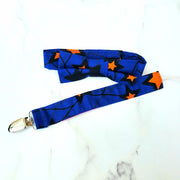 Ankara Print Bow Tie - Blue Star