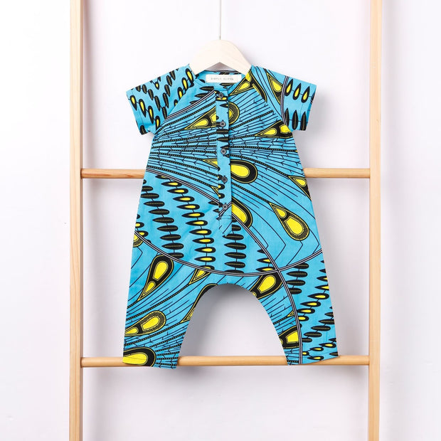 Anjola Ankara Print Unisex Baby/Toddler Romper