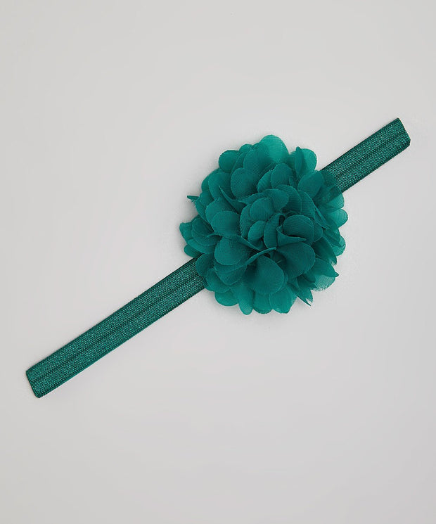 Hunter Green Flower Headband