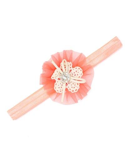 Vintage Chiffon Lace Rhinestone Headband