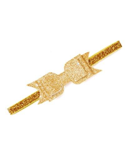 Gold Layered Star Glitter Bow Headband
