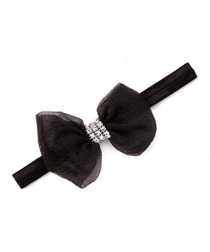 Sheer Embellished Bow Headband
