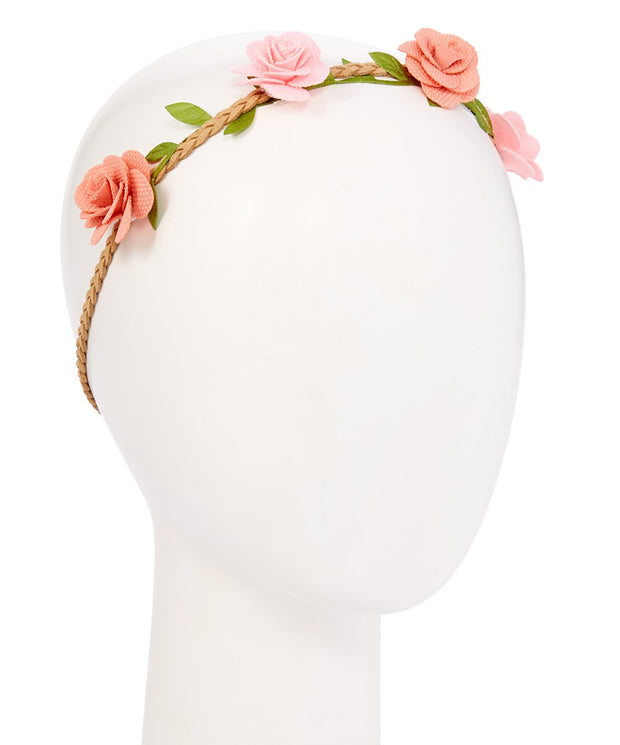 Tie Back Chic Flower Crown Headband