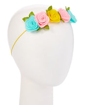 Ombre Felt Flower Crown Headband